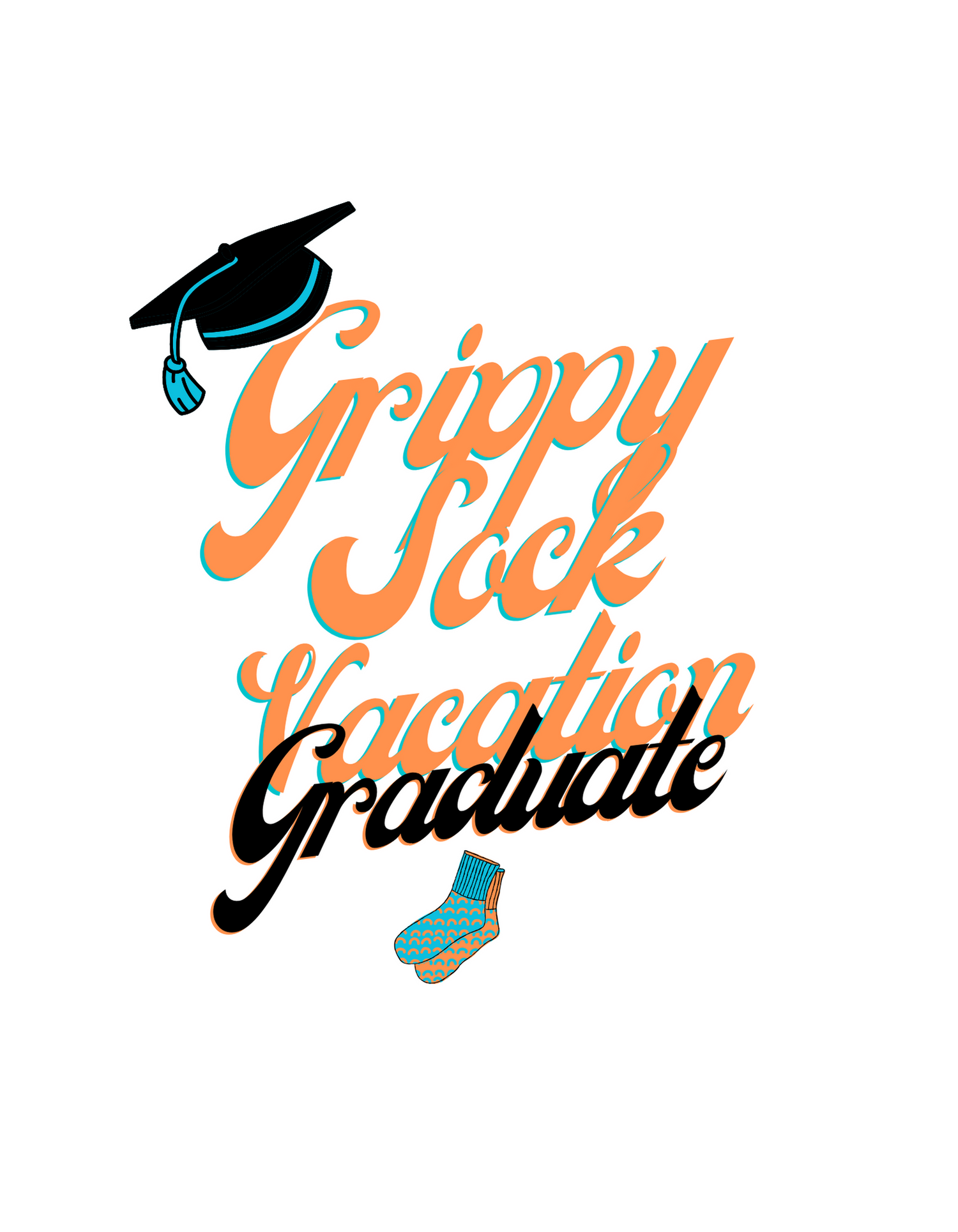 Grippy Sock Vacation Graduate